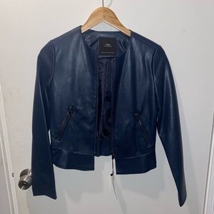 SIZE XS ZARA LEATHER JACKET